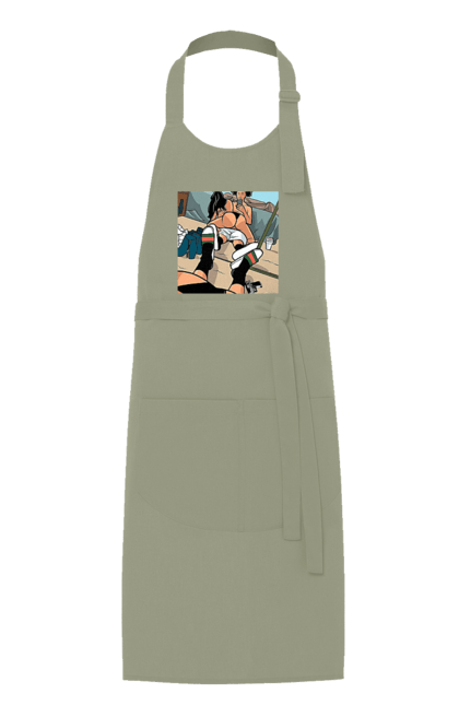 Apron with prints Naked Selfie In The Mirror. Ass, from above, selfie. 2070702