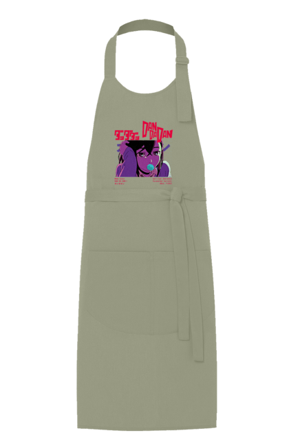 Фартух з принтом "Дандадан Момо Аясе". Dandadan, momo ayase, okarun, аніме, аясе, дандадан, манга, момо, момо аясе. 2070702