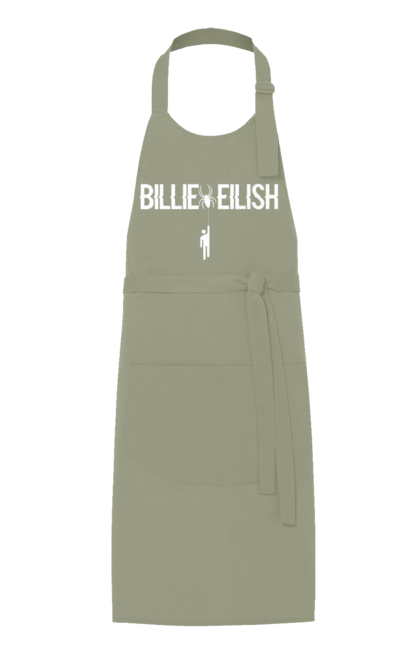 Фартух з принтом "Біллі Айліш". Біллі айліш, логотип біллі айліш, принт біллі айліш, співачка біллі айліш. 2070702