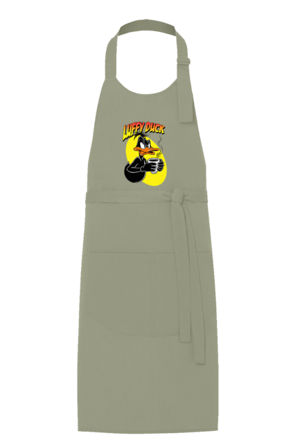 Apron with prints Daffy Duck. Cartoon, character, daffy duck, duck, looney tunes, merrie melodies, warner brothers. 2070702