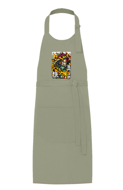 Apron with prints Demon Slayer Tanjiro. Anime, demon slayer, kamado tanjiro, manga, tanjiro. 2070702