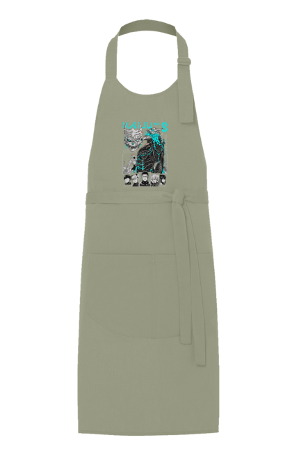 Apron with prints Kaiju № 8 Kafka Hibino. Anime, hibino kafka, kafka hibino, kaiju, kaiju 8, kaiju 8, kaiju № 8, manga. 2070702