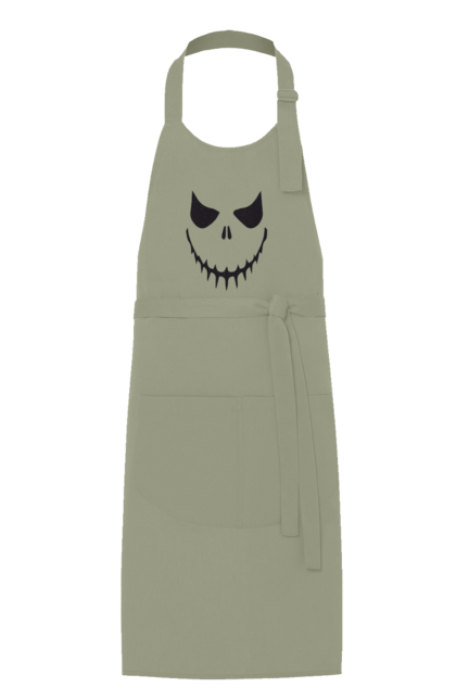 Apron with prints Halloween pumpkin face. Costume, halloween, holiday, october, october 31, pumpkin, scary, sweets, trick or treat. 2070702