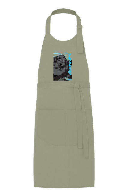 Apron with prints Fullmetal Alchemist Al Elric. Adventures, al elric, alphonse, anime, comedy, fullmetal alchemist, manga, steampunk. 2070702