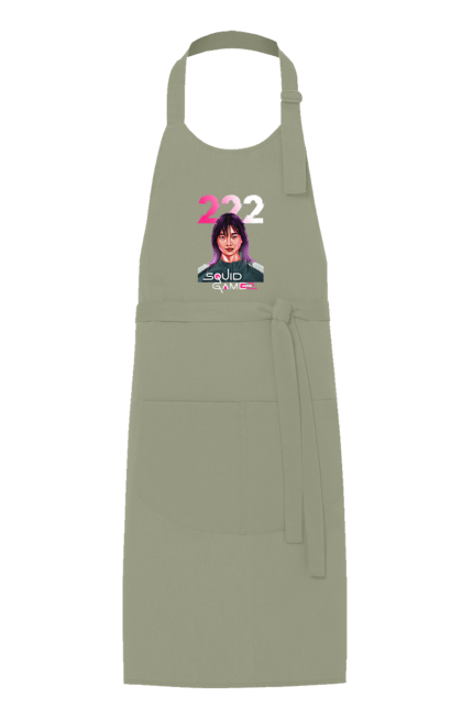 Apron with prints Squid Game Kim Jun hee. 222, kim chun hee, kim jun hee, kim jun-hee, netflix, player 222, squid game, tv series. 2070702