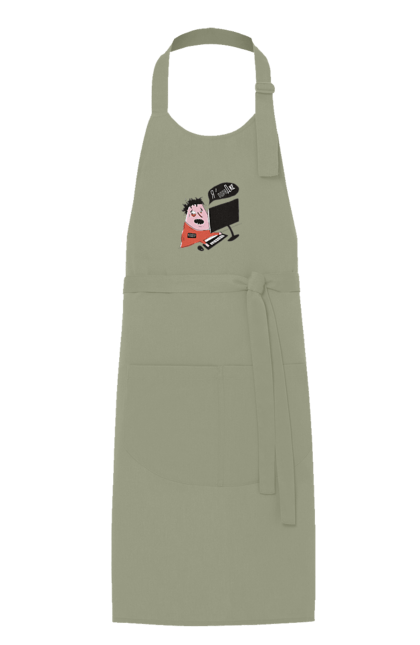 Фартух з принтом "Я в порядку". Angular, c, css, html, it, javascript, jquery, php, python, react, svelt, vue, айтишник, айті, гумор, код, кодувати, прогер, програміст, програмісти, ти ж, ти ж програміст, тиж програміст. 2070702