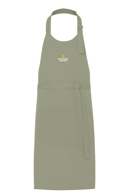Apron with prints My country is Ukraine. Emblem of ukraine, home, my country, patriot, symbols of ukraine, trident of ukraine, ukraine. 2070702