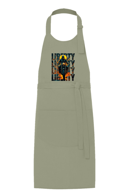 Фартух з принтом "Байкер". Байкер, мотоцикліст, подорожі, свобода, туризм. 2070702