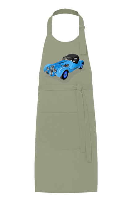 Фартух з принтом "Автомобіль". Авто, автомобиль, класика, старовинна машина, старовинний. 2070702