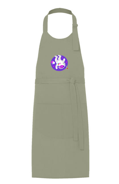 Фартух з принтом "Космічний програміст". Angular, c, css, html, it, javascript, jquery, php, python, react, svelt, vue, айтишник, айті, гумор, код, кодувати, прогер, програміст, програмісти, ти ж, ти ж програміст, тиж програміст. 2070702