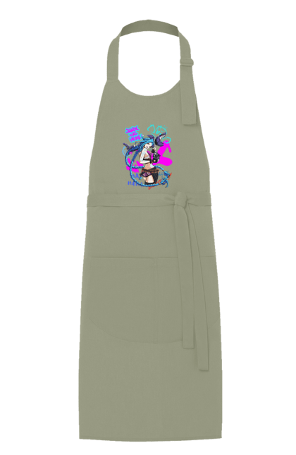 Фартух з принтом "Аркейн". Arcane, fortiche, league of legends, riot games, аркейн, вай, джинкс, мультсеріал, фентезі. 2070702