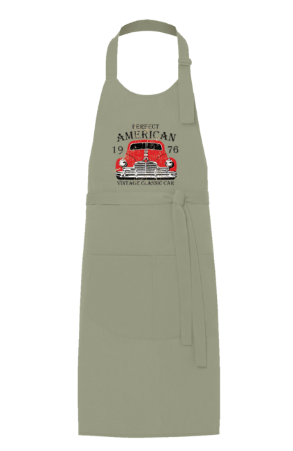 Фартух з принтом "Машина вінтаж, 1976". 1976, вінтаж, машина. 2070702