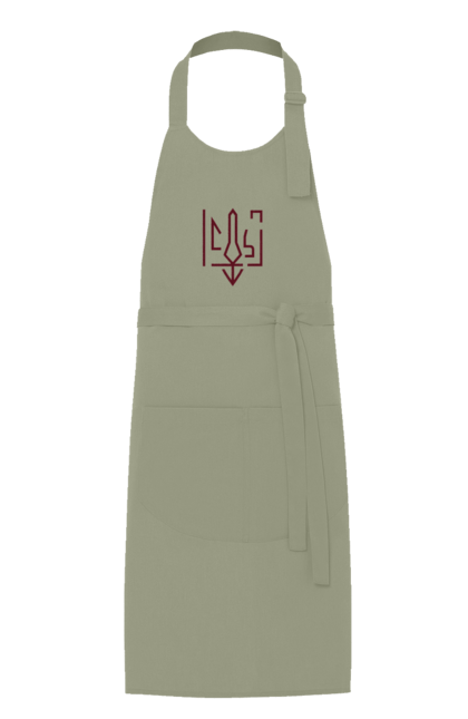Фартух з принтом "Тризуб мінімалізм". Герб, герб україни, патріотичне, україна, українська символіка, українське. 2070702