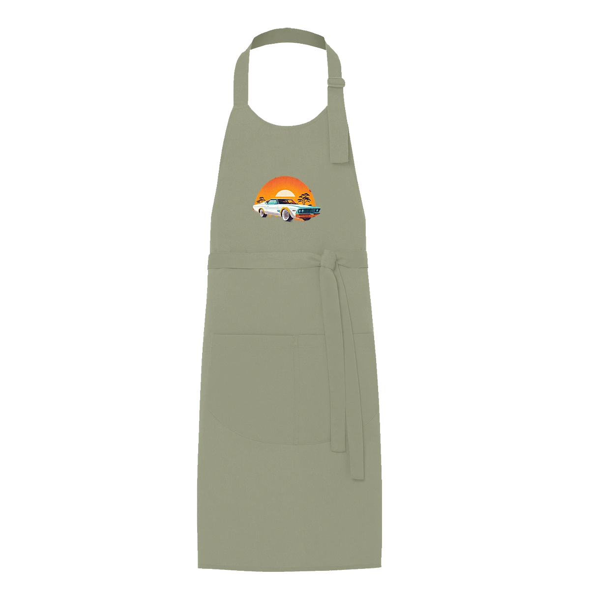 Beautiful car at sunset