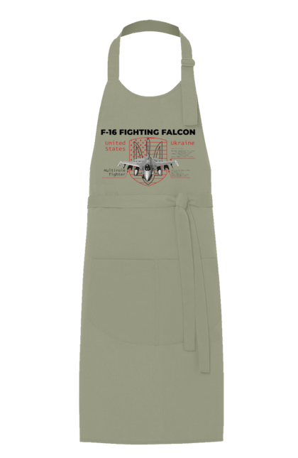 Фартух з принтом "F 16". F16, nasams, zuzana, гаубиця, два герби, залужний, сюзанна. 2070702