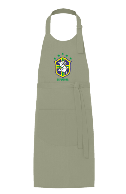 Apron with prints Sepultura. Death metal, det metal, groove metal, group, metal, music, rock, sepulture, thrash metal, trash metal. 2070702