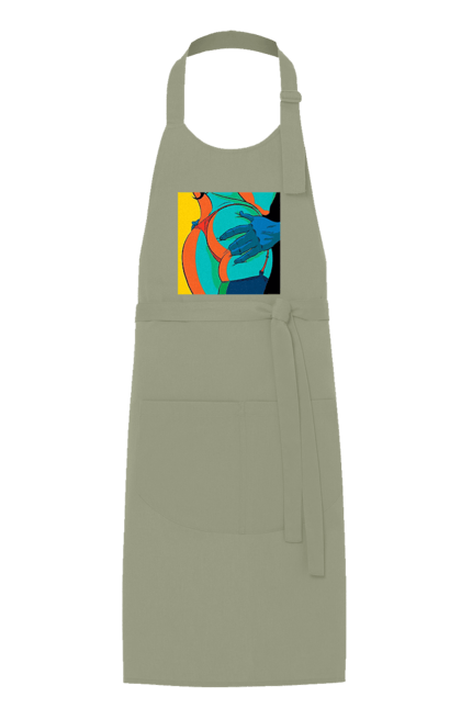 Фартух з принтом "Жіноча Попа В Чоловічих Руках". Гола, жопа, ляпас. 2070702