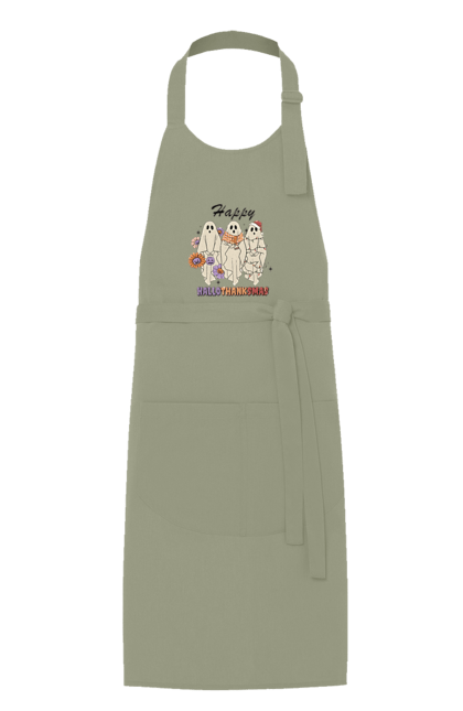 Apron with prints Halloween Ghost. Costume, ghost, halloween, holiday, october, october 31, scary, sweets, trick or treat. 2070702