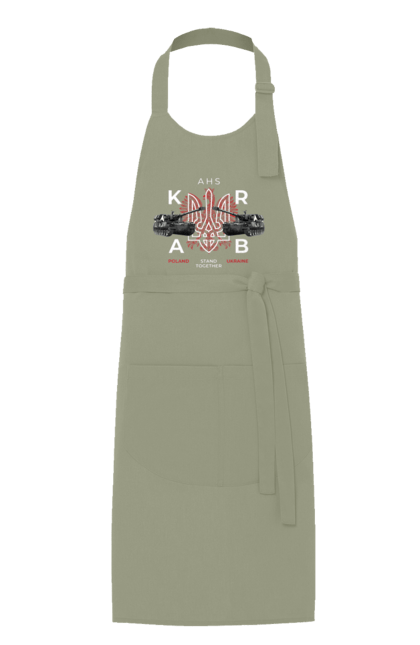 Фартух з принтом "AHS KRAB". Ahs krab, himars, krab, залужний, зброя. 2070702