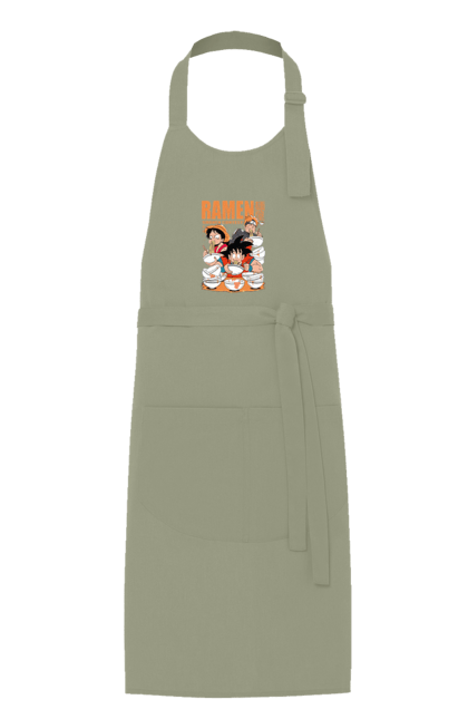 Apron with prints Ramen. Anime, characters, food, goku, luffy, manga, naruto, ramen. 2070702