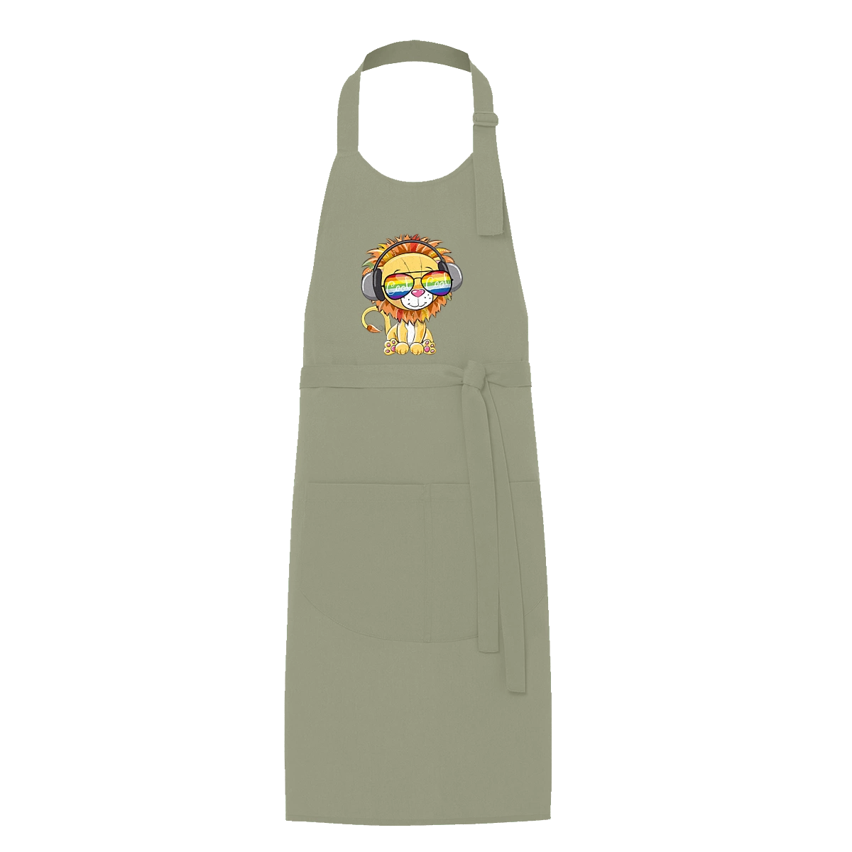 Lion In Glasses And Headphones