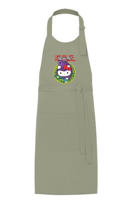 Apron with prints Yu Gi Oh! Hello Kitty. Brand, cat, character, hello kitty, kitten, yu gi oh, yugio. 2070702