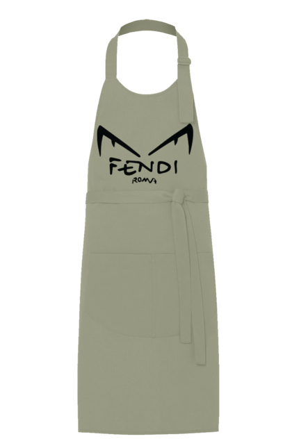 Фартук с принтом Fendi. Fendi, lvmh, бренд, дом моды, италия, люкс, мода, одежда, сумка, фенди. 2070702