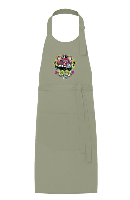 Фартух з принтом "Автомобільне Шоу, Літо". Автомобіль, гроші, карти, пальма, шоу. 2070702