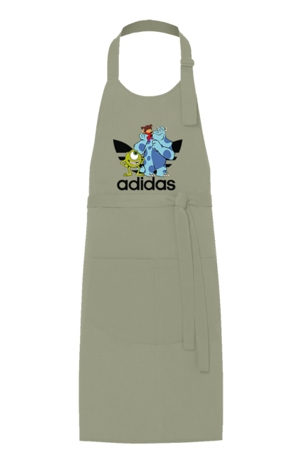 Фартух з принтом "Adidas Корпорація монстрів". Adidas, monsters inc, pixar, адідас, корпорація монстрів, мультфільм. 2070702