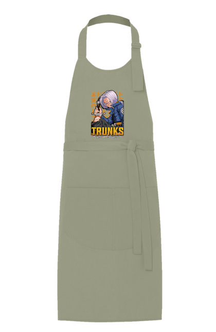 Apron with prints Dragon Ball Trunks. Anime, dragon ball, manga, trunks, tv series. 2070702