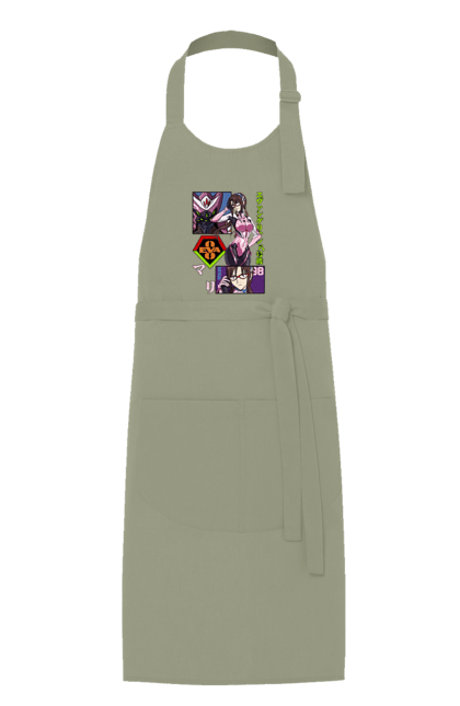 Apron with prints Evangelion Mari. Angel, anime, eva 02, eva 05, evangelion, manga, mari, mari makinami illustrious, neon genesis evangelion. 2070702