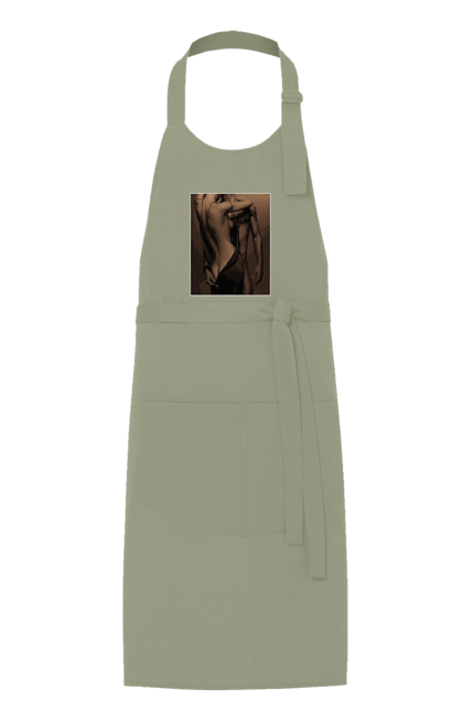 Фартух з принтом "Інтрига". Взаємність, захоплення, інтрига, любов, неможливо встояти, секс, чоловік і жінка. 2070702