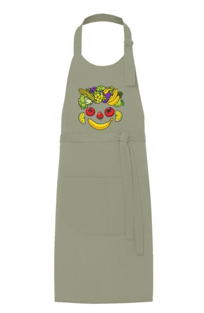 Фартух з принтом "Зсж Посмішка". Зож, овоч, посмішка, фрукт. 2070702