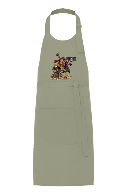 Apron with prints One Piece Gol D. Roger. Anime, gol d. roger, gold roger, manga, one piece, straw hat pirates. 2070702