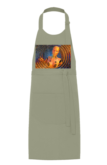 Фартух з принтом "Штучний інтелект". Айті, айтішник, гик, жінка, знання, інженер, інтелект, кібер, кібернетика, кіборг, код, комп, комп`ютерник, кристал, машинне навчання, мікросхема, мозок, портрет, програміст, професіонал, професія, розробник, розум, хакер, чіп, штучний інтелект, штучний розум. 2070702