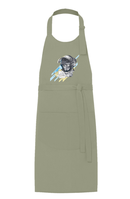 Apron with prints Glory to the armed forces of Ukraine. Brand, defender`s day, glory ssu, gratitude, ukrposhta. 2070702