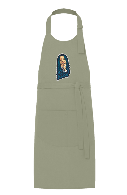 Фартух з принтом "Billie Eilish". Активістка, біллі айліш, мизукант, права, співачка, тварини. 2070702