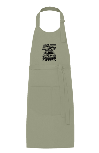 Фартух з принтом "Жага швидкості". Відео ігри, гонки, ігри, комп ютерні ігри, машини, симулятори, швидкість. 2070702