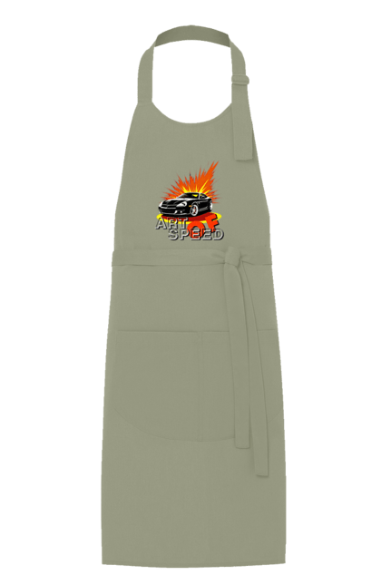 Фартух з принтом "Швидкість". Авто, автомобіль, гонка, швидкість. 2070702