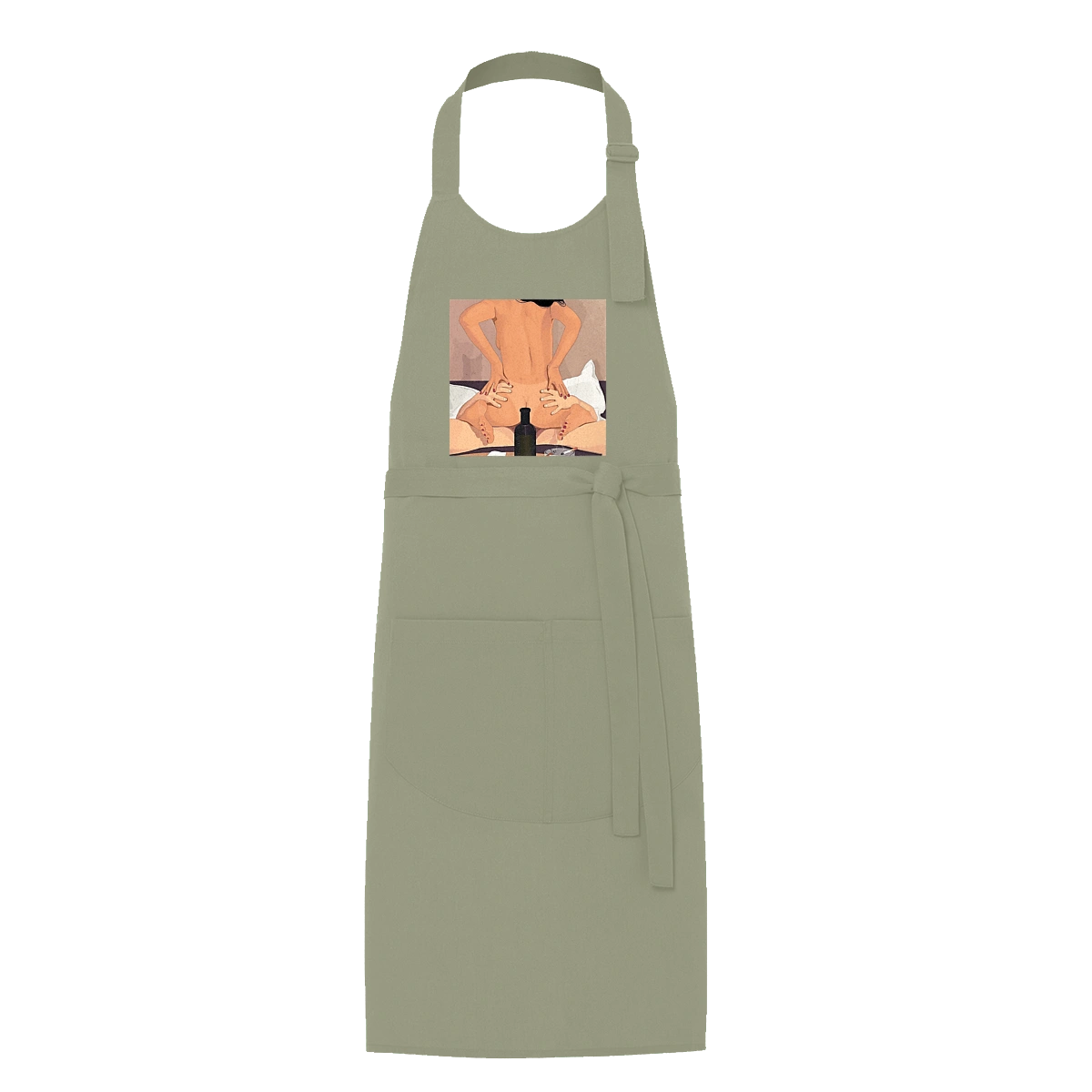 Naked Girl, Bottle And Cigarettes