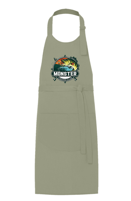 Фартух з принтом "Рибальський клуб". Відпочинок, рибак, рибальський клуб, хоббі. 2070702