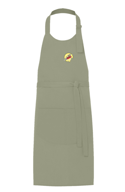 Фартух з принтом "Хитрий кайот". Антигерой, вайлі кайот, веселі мелодії, віллі, злодій, кайот, не відчуває болю, персонаж мультфільму, північноамериканський кайот, уайлі, швидкий та сміливий. 2070702