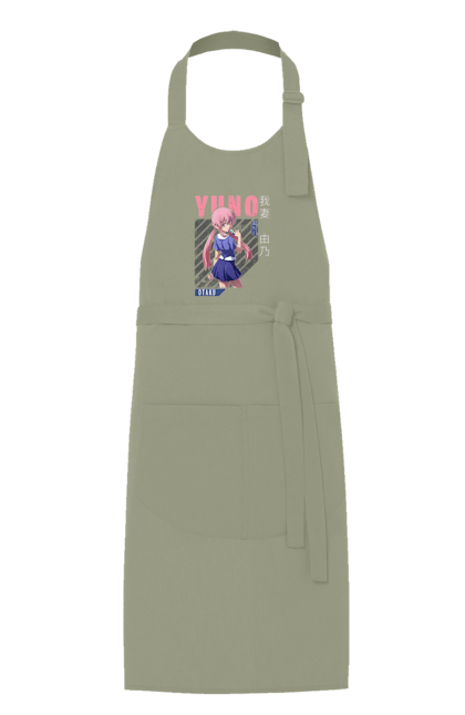 Apron with prints Future Diary Yuno Gasai. Anime, future diary, manga, survival game, yandere, yuno gasai. 2070702