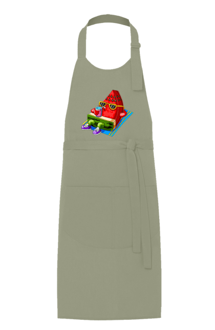 Фартух з принтом "Кавун П'є Коктейль". Кавун, коктейль, літо. 2070702