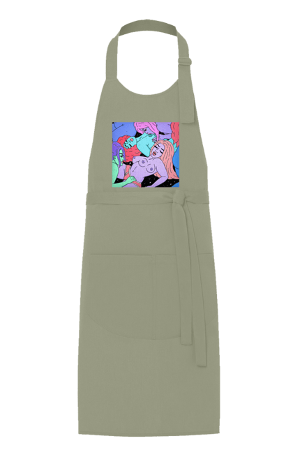 Фартух з принтом "Дівчата Інопланетянки". Дівчата, інопланетянки, космос, різнокольорові. 2070702