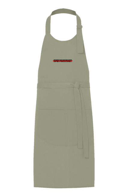 Фартух з принтом "Програміст". Angular, c, css, html, it, javascript, jquery, php, python, react, svelt, vue, айтишник, айті, гумор, код, кодувати, прогер, програміст, програмісти, ти ж, ти ж програміст, тиж програміст. 2070702