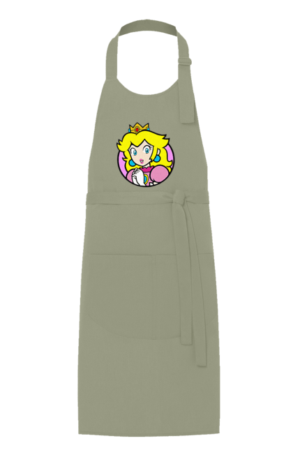 Apron with prints Mario Bros. Princess Peach. Character, game, mario, mario bros, nintendo, princess peach, super mario bros. 2070702