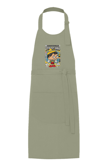 Фартух з принтом "Pinnochio". Дісней, пінокіо, плівка. Funkotee
