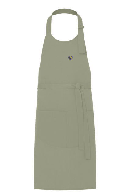 Фартух з принтом "Серця незламних". Жрвто синій, незламні, серце, символіка, україна. 2070702