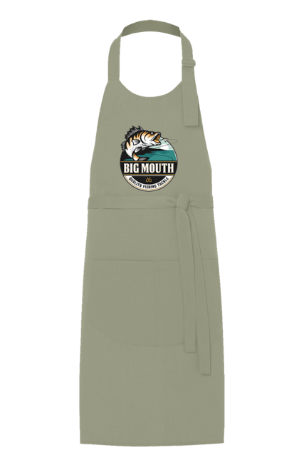 Фартук с принтом Рыбалка. Рыбак, скула рыбалка, хобби. 2070702